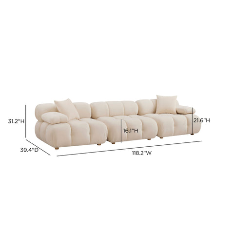 Leonie Castaigne 118" Modular Sofa - image 5