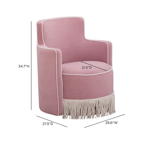 Leonie Ravenna Tasseled Velvet Swivel Accent Chair - image 8