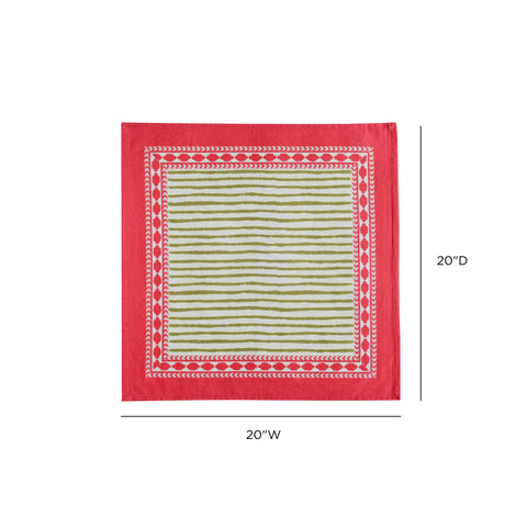 Leonie Como Cotton Canvas Printed Napkins - Set of 4 - image 5