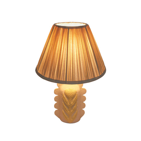 Arielle Fontaine Scalloped Papier Mache Flower Pleated Table Lamp - image 5
