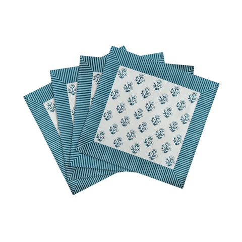 Leonie Como Cotton Canvas Printed Napkins - Set of 4 - image 4