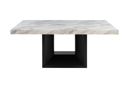 Ylime Black DINING TABLE AND 4 DINING CHAIRS