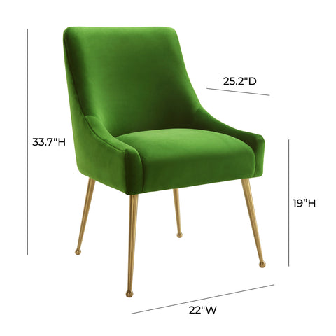 Solene Beaumont Performance Velvet Dining Chair - image 8