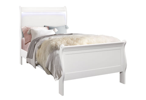 James White Youth TWIN BED WITH LED