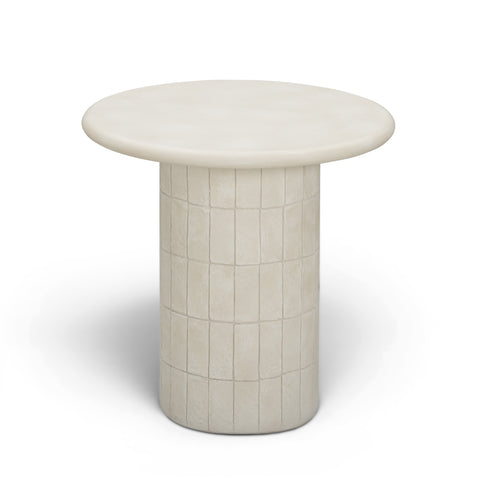 Valentina Fontaine Beige Indoor/Outdoor Concrete Side Table - image 2