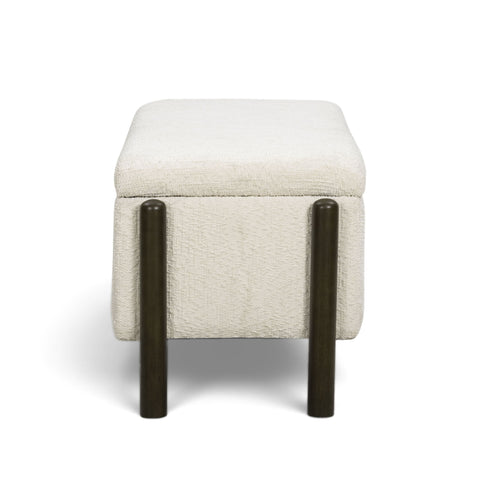 Alessia Arden 52" Nubby Fabric Storage Bench - image 5