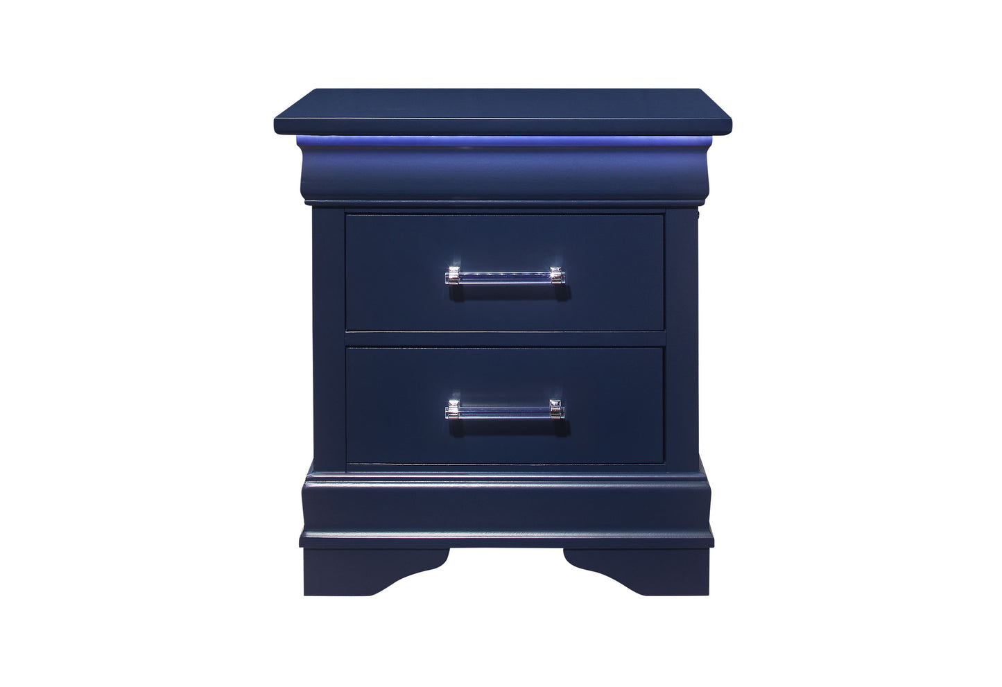 james blue nightstand with led