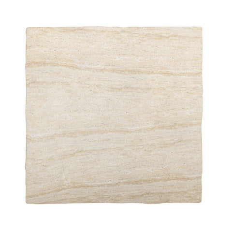Delphine Siena 46" Faux Travertine Indoor/Outdoor Concrete Coffee Table - image 6