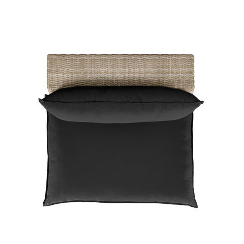 Ines Castaigne Performance Fabric &amp; Wicker Outdoor Armless Chair - image 3