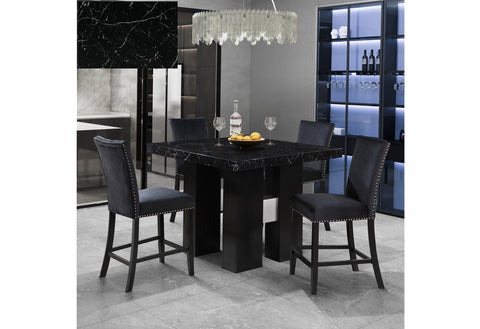TALIA Black BLACK BAR TABLE + 4 BS