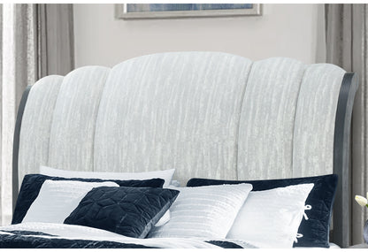 Alexa Grey Upholstered Bed,Rowan/Tatum Grey,Rowan/Tatum Grey Storage KING BED GROUP STORAGE