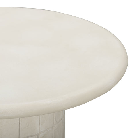 Valentina Fontaine Beige Indoor/Outdoor Concrete Side Table - image 4