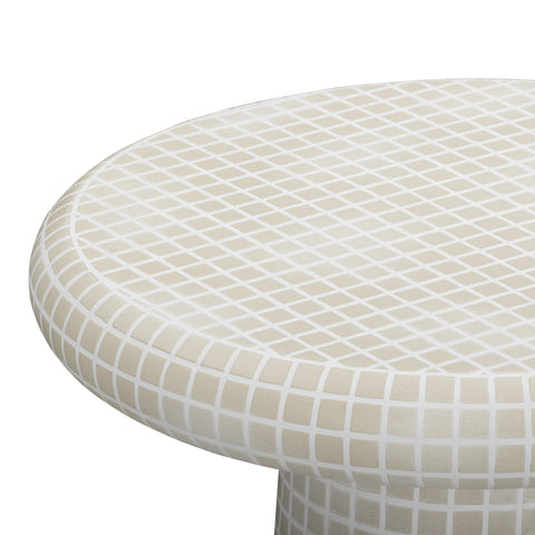 Sabine Orleans Tiled Pattern Indoor/Outdoor Side Table - image 4