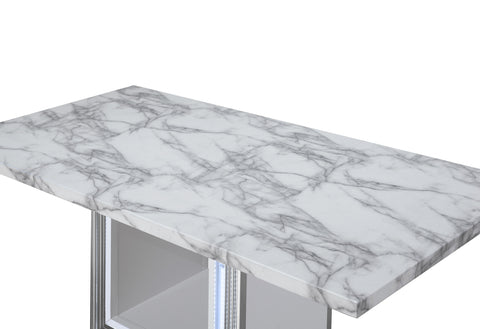 Abigail White Marble Dining Table DINING TABLE