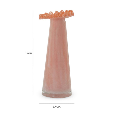 Estelle Siena Ombre Pink Glass Vase - image 3