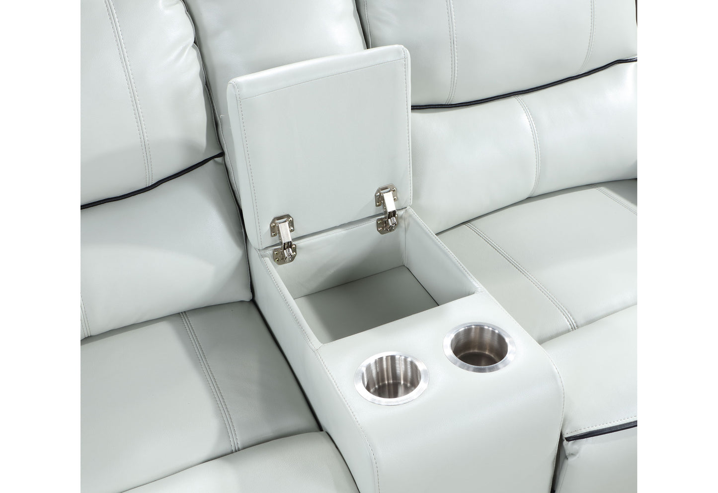 avery light grey power reclining sofa