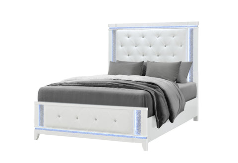 Riley White FULL BED WITH LED