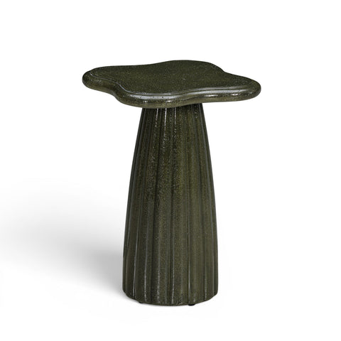 Beatrice Arden Green Concrete Indoor/Outdoor Side Table - image 2