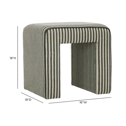 Giselle Castaigne Square Cotton Jute Ottoman - image 5