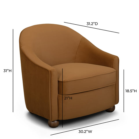 Delphine Chantilly Performance Velvet Accent Chair - image 6