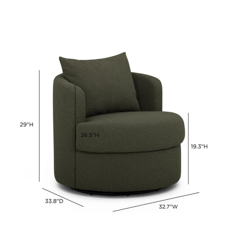 Camille StClair Performance Boucle Swivel Accent Chair - image 8