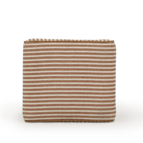 Giselle Castaigne Square Cotton Jute Ottoman - image 5