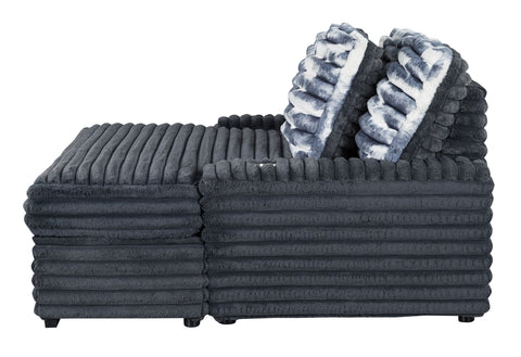 Courtney Grey LOUNGER SOFA W/USB