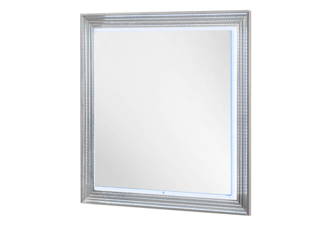 Abigail White Marble,Ylime White Marble Fully Slatted MIRROR WITH LED