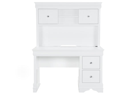 Amber White Youth BOOKCASE TWIN BED WITH LED