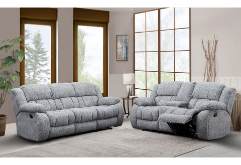 Ashton Grey CONSOLE RECLINING LOVESEAT
