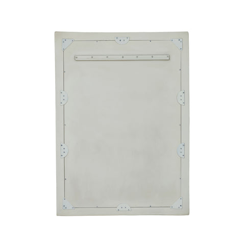 Anais Ravenna 34"X47" Ribbed Faux Stone Rectangular Wall Mirror - image 5
