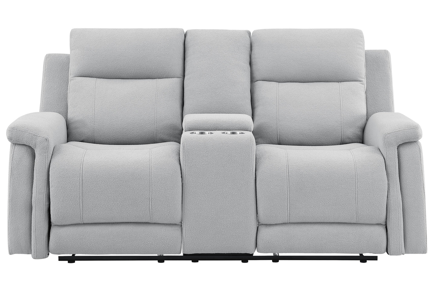 ava grey console reclining loveseat