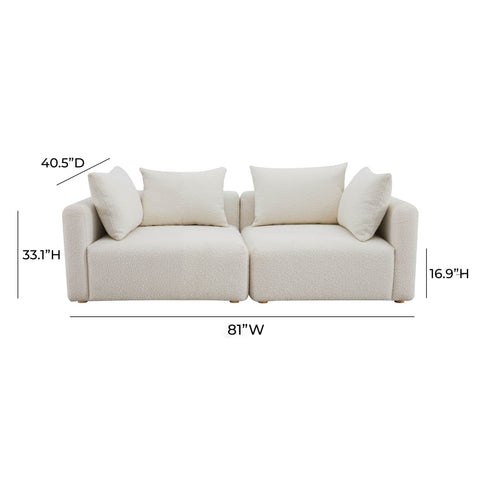 Camille Loire 81" Modular Loveseat - image 5