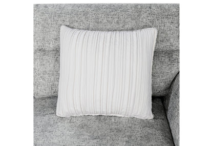 Claire Nickel SECTIONAL WITH 3 PILLOWS AND OTTOMAN