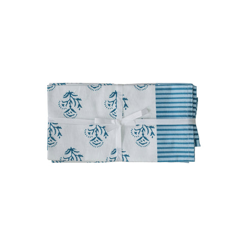 Leonie Como Cotton Canvas Printed Napkins - Set of 4 - image 1