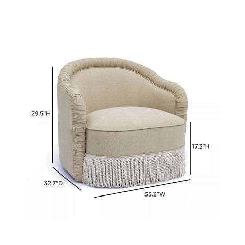 Estelle Ravenna Tasseled Lounge Accent Chair - image 6