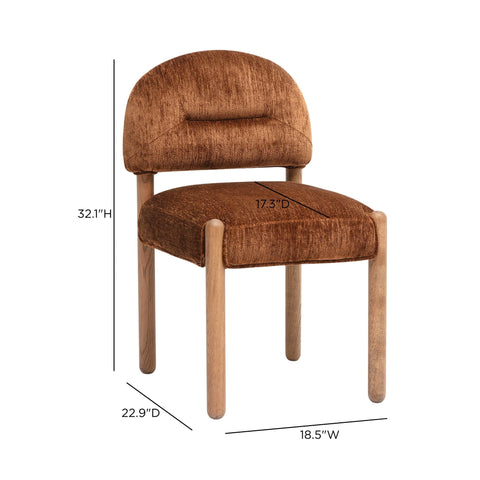 Celeste Castaigne Thick Performance Chenille Arched Back Dining Chair - image 7
