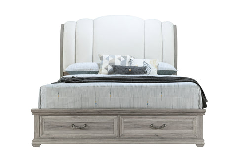 Alex Natural,Rowan/Tatum Natural Storage KING BED WITH STORAGE