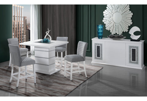 Andros White Bar Table SQUARE BAR TABLE