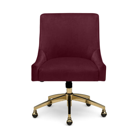 Solene Beaumont Performance Velvet Office Swivel Chair - image 1