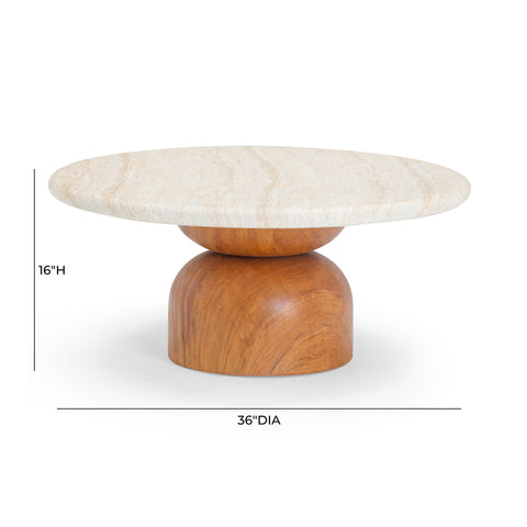 Rosalie Como 36" Concrete Indoor/Outdoor Coffee Table - image 7