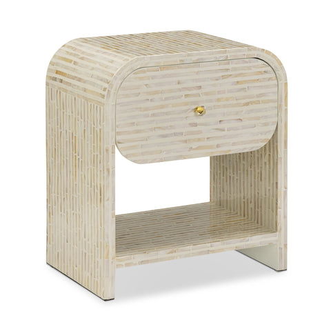 Noemie Capri 20" Mother of Pearl Nightstand - image 2