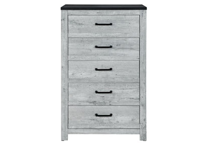 Amir Grey Wash/Charcoal KING BED GROUP