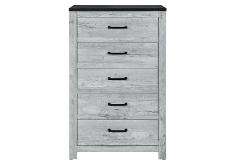 Amir Grey Wash/Charcoal KING BED GROUP