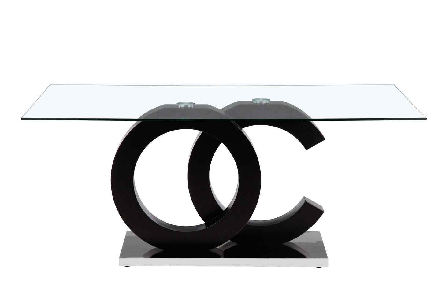 linda black dining table + 4 dc