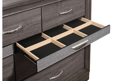 Aisha Grey DRESSER WITH JEWELRY DRAWER