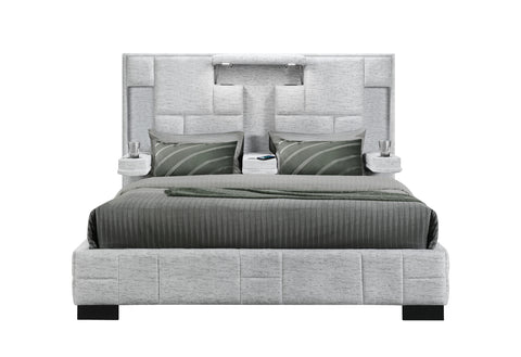 Amy Grey no wood trim KING BED NO WOOD TRIM