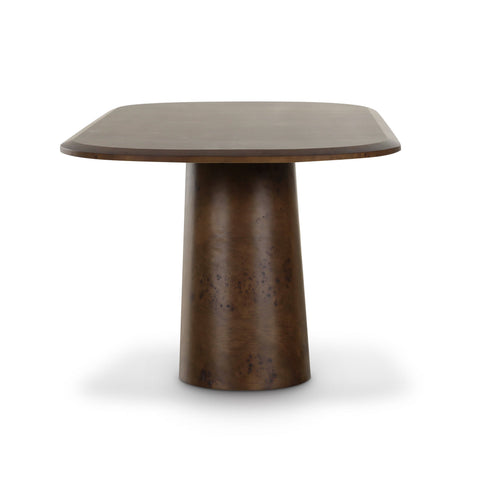 Giselle Laurent 87" Burl Oval Dining Table - image 4