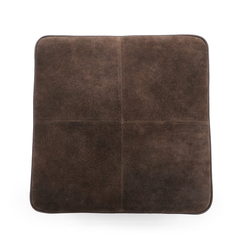 Amelie Devereux Square Suede Fringe Ottoman - image 5