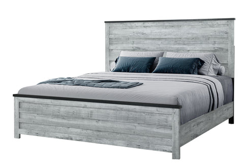 Amir Grey Wash/Charcoal KING BED